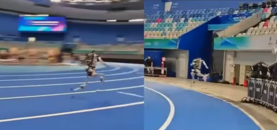 الروبوت وهو يقفز الروبوت وهو يقفز
